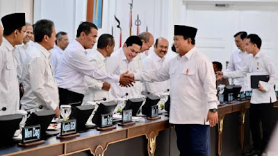 Presiden Prabowo Subianto dalam Sidang Kabinet Paripurna ke-8 di Istana Kepresidenan, Jakarta, 6 Agustus 2025. (Foto: BPMI)